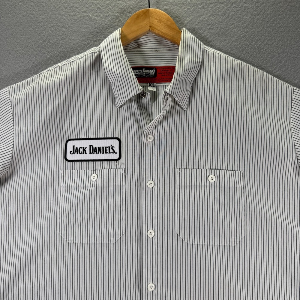 Throttle Threads Jack Daniel Shop Button Down Shi… - image 3